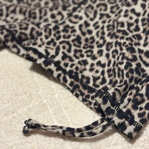 ZYIA Black and Brown Leopard Print Fabric